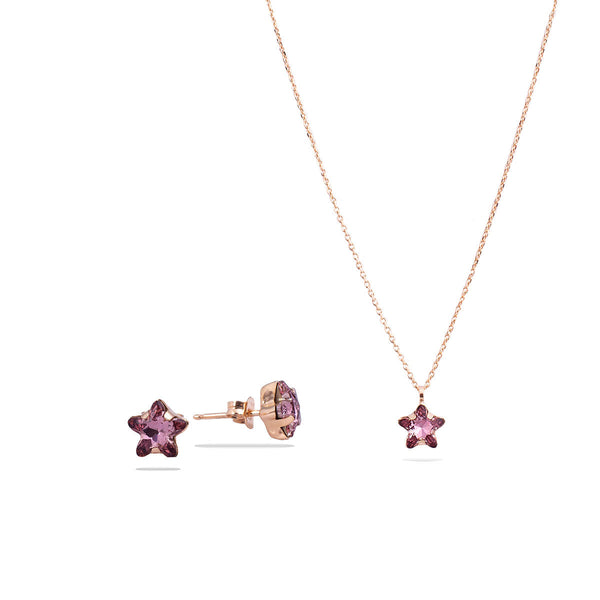 סט נטורה סגול אדום