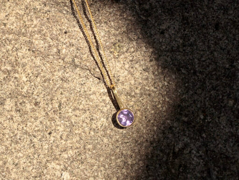 שרשרת אבן חן אמטיסט
