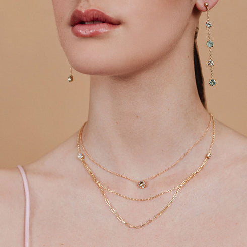 עגילי סיריס עם קריסטלים של סברובסקי