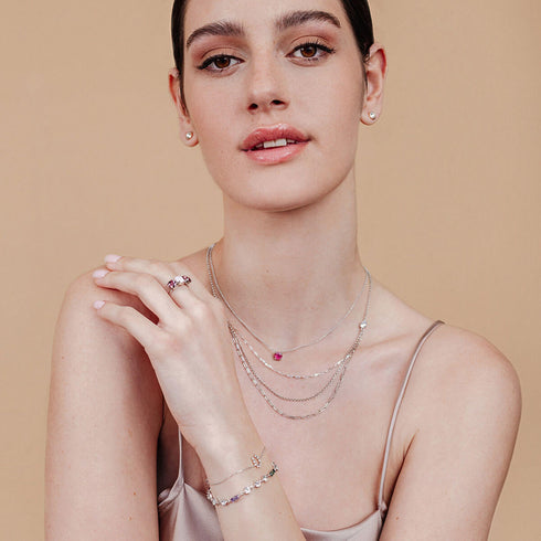 שרשרת טרי בשילוב עם תכשיטים נוספים