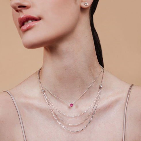 שרשרת איריס לוטוס בשילוב שרשרת טרי