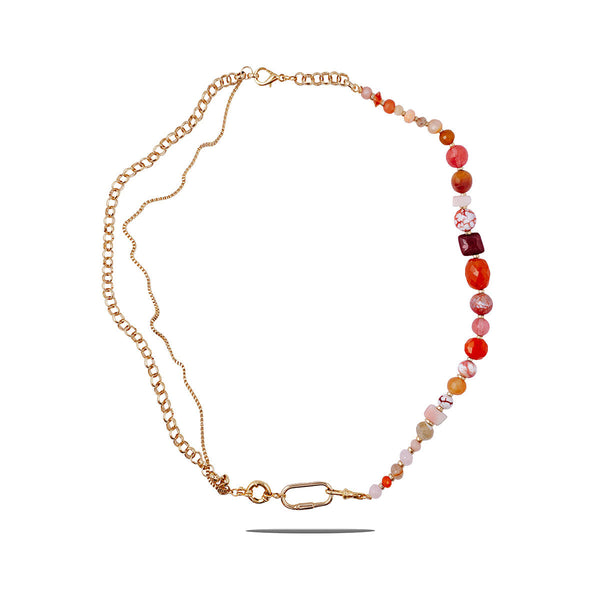 שרשרת ג'ייד אסימטרית פסטל