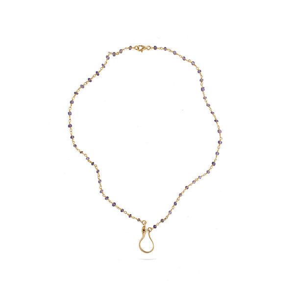 שרשרת נחש חרוזי אמטיסט