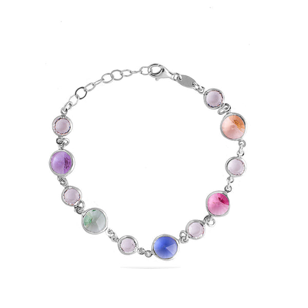 צמיד סיריס כסף צבעוני