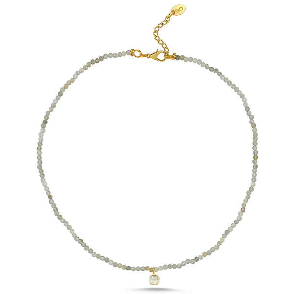 שרשרת לברדורייט יהלום