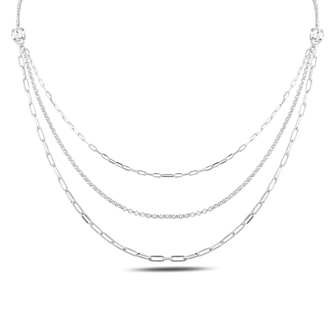 Tre silver necklace
