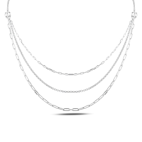 Tre silver necklace