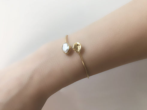 צמיד טרייס כסף מצופה זהב